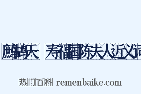 鹧鸪天·寿福国陈夫人近义词是什么意思的图片